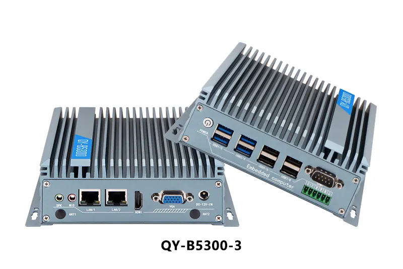 QY-B5300 industrial mini PC — product view
