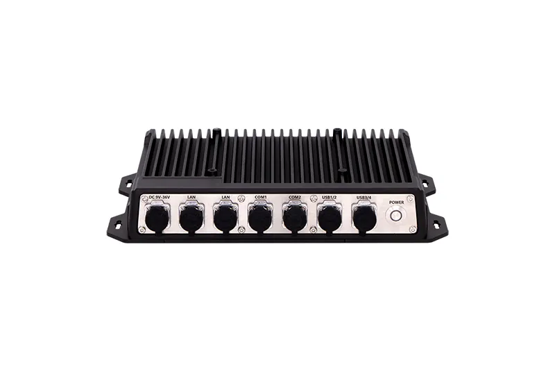 QY-B5400 industrial mini PC — close-up detail