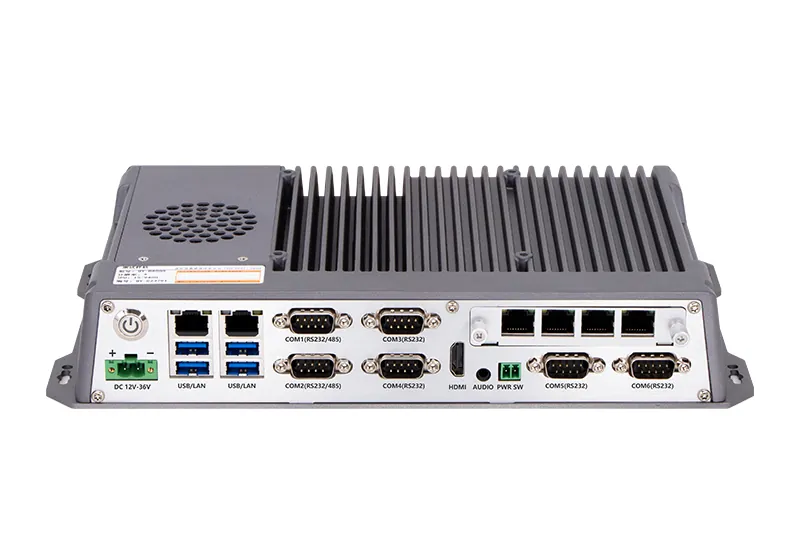 QY-B8000-DC industrial mini PC — product view