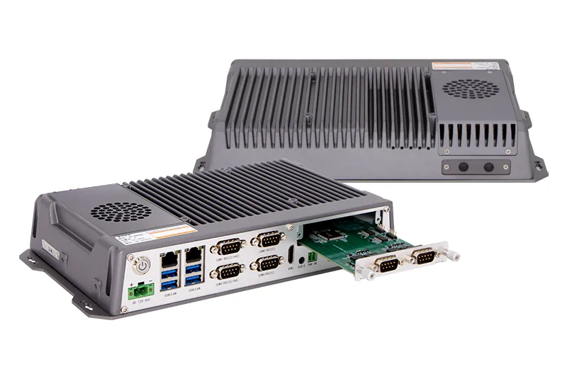 QY-B8000-DC industrial mini PC — product view