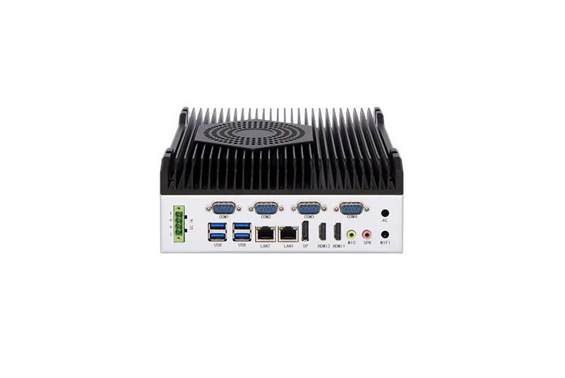 QY-B5900 industrial mini PC — close-up detail