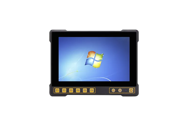 QY-P6101-Vehicle industrial panel PC — close-up detail