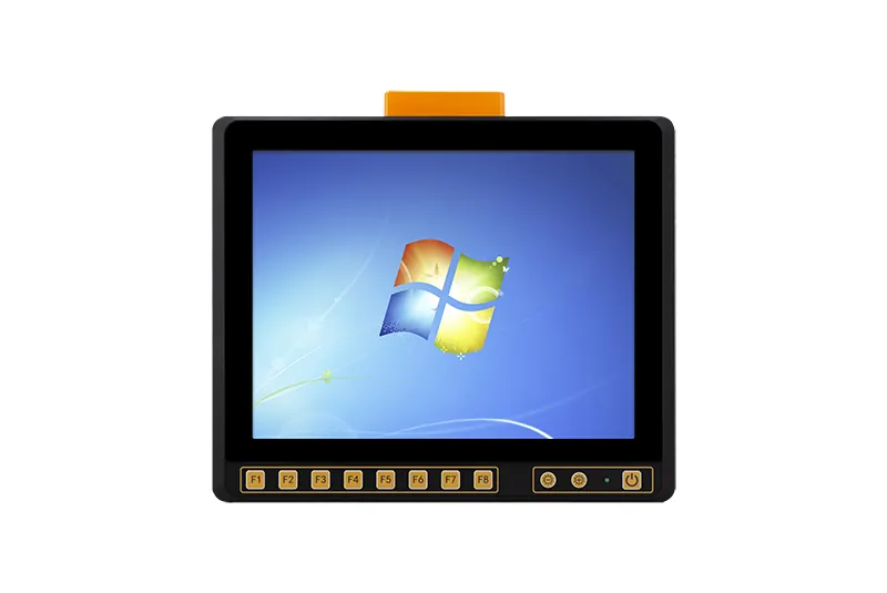 QY-P6121-Vehicle industrial panel PC — close-up detail