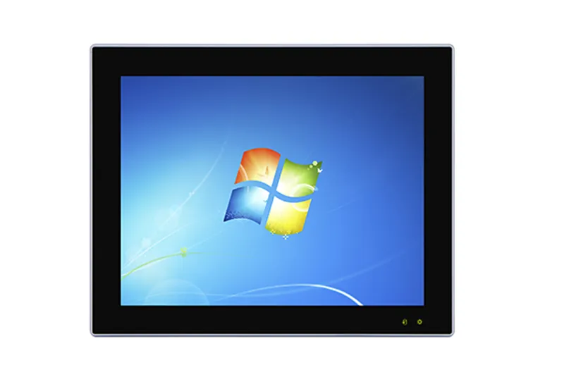 QY-P8121-DC industrial panel PC — close-up detail