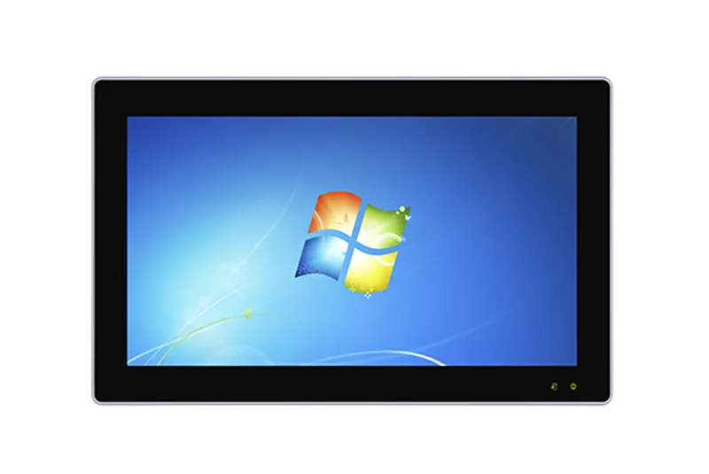 QY-P8133-DC industrial panel PC — close-up detail