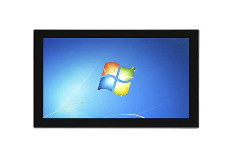 QY-P8173-DC industrial panel PC — close-up detail