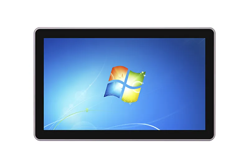 QY-P8185-DC industrial panel PC — close-up detail