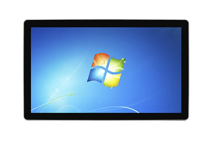 QY-P8238-DC industrial panel PC — close-up detail