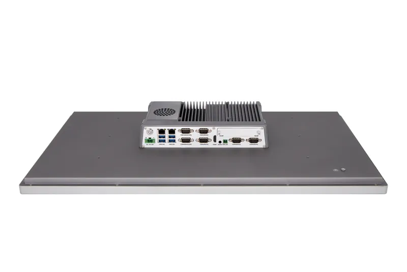 QY-P8270-DC industrial panel PC — interface and ports