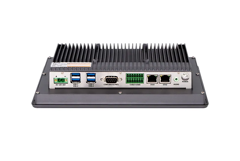 QY-P8101 industrial panel PC — interface and ports