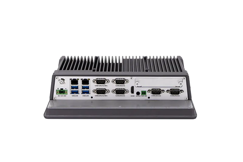QY-P8104 industrial panel PC — interface and ports