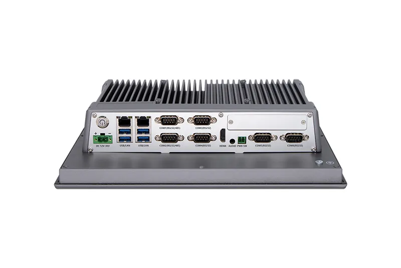 QY-P8121 industrial panel PC — interface and ports