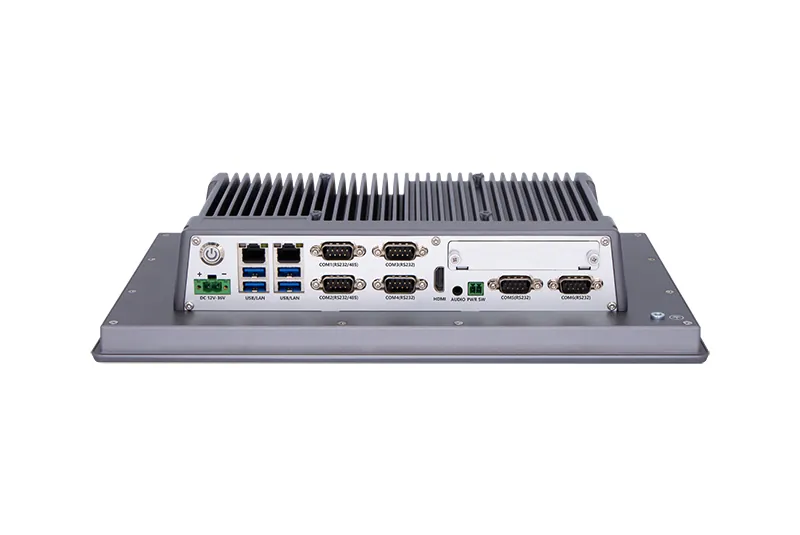 QY-P8133 industrial panel PC — interface and ports