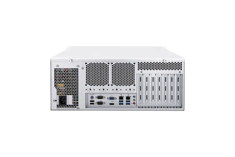 QY-U4000 rackmount industrial computer — close-up detail
