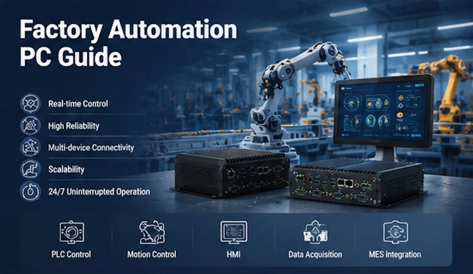 Industrial PC for factory automation and smart manufacturing